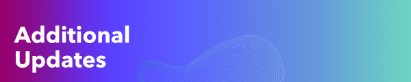 Additional Updates banner image