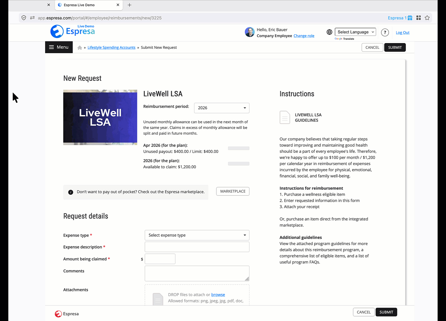 LSA claim notification